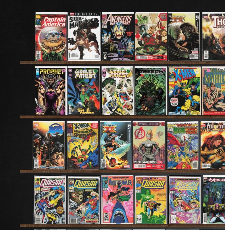 Huge Lot 140+ Comics with Quasar, Hellions, Excalibur & More!