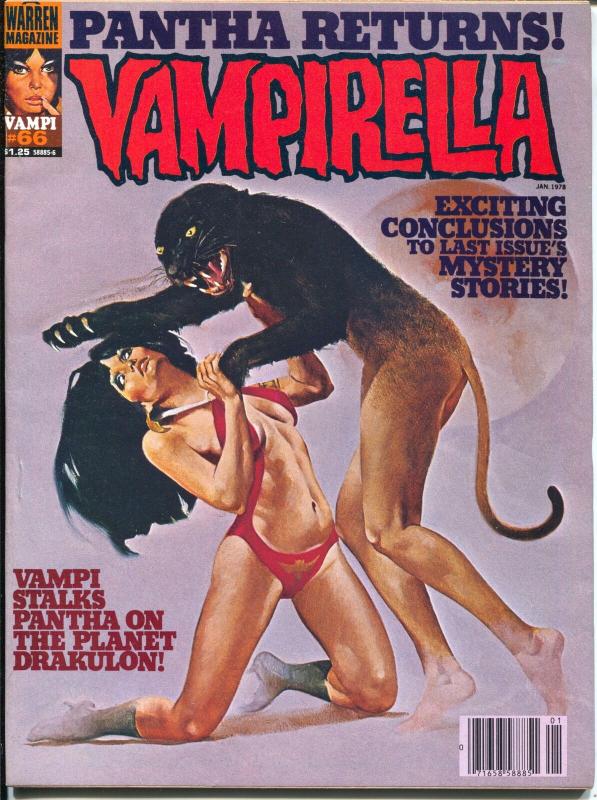 Vampirella #66 1978-Warren-spicy cover-Good Girl Art-Pantha-VF+
