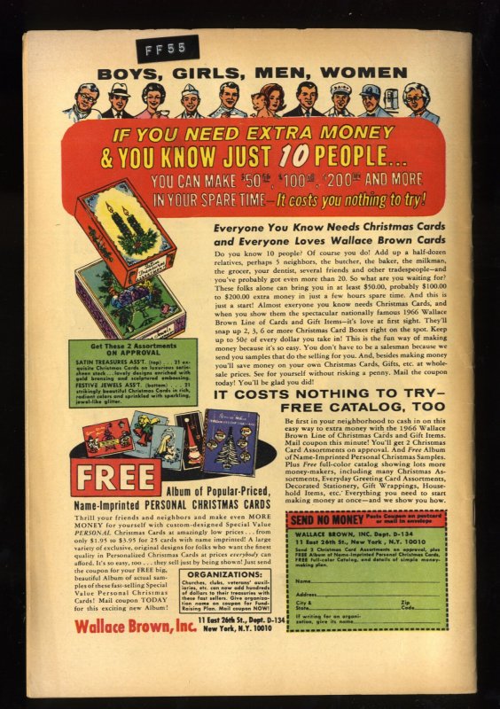 Fantastic Four #55 VG- 3.5 Silver Surfer!