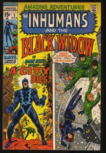 Amazing Adventures #8 VF+ 8.5 Black Widow Inhumans Thor!