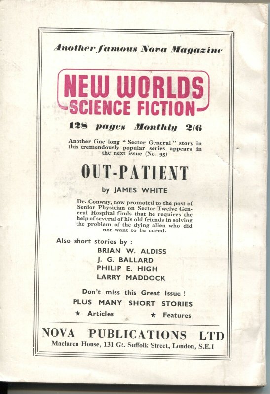 SCIENCE FANTASY #41-1960-EDGAR RICE BURROUGHS-ROBERT SILVERBERG-UK PULP THRILLS