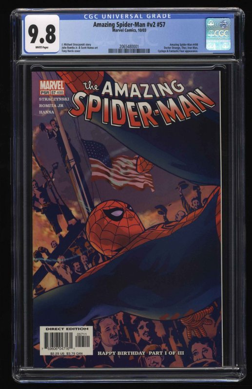 Amazing Spider-Man (1999) #57 CGC NM/M 9.8 White Pages