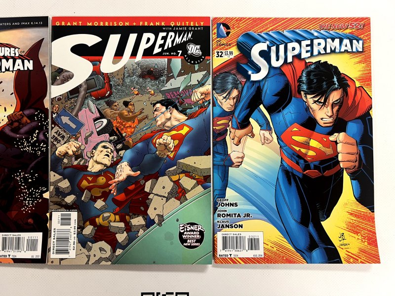 3 Superman DC Comic Books # 1 7 32 Batman Wonder Woman Flash Joker 105 JS10