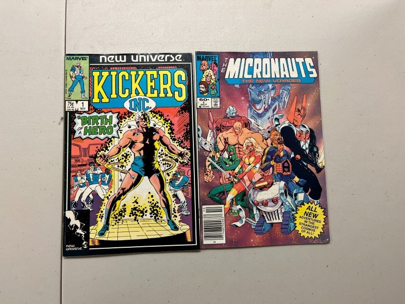 4 Marvel Comics DP7 #1 Dreadstar #1 Micronauts #1 Kickers Inc #1 70 JW12