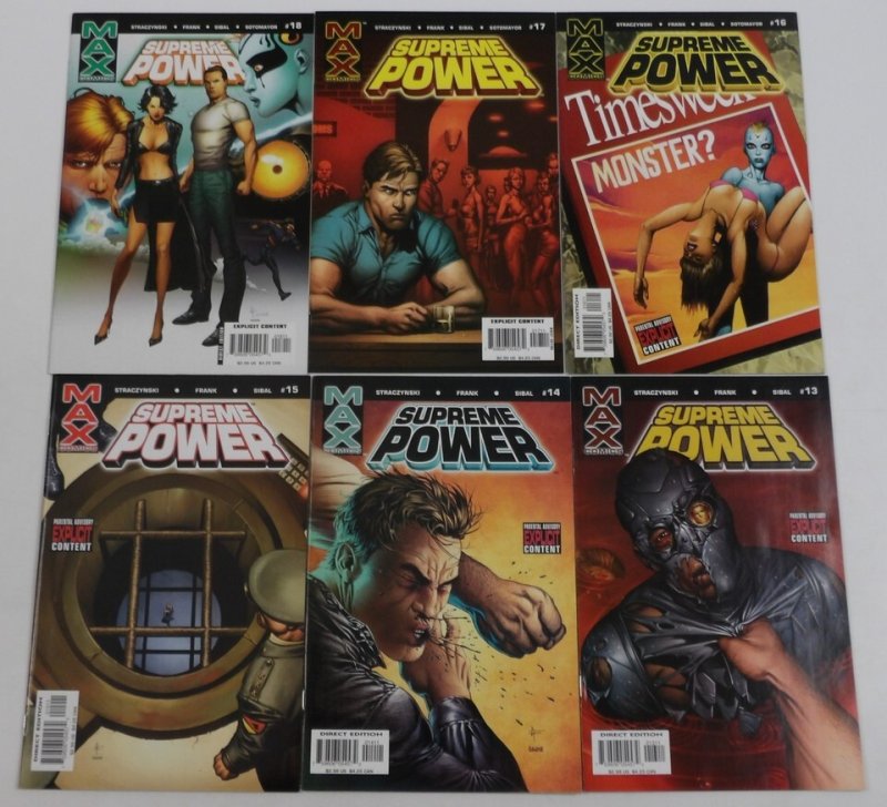 Supreme Power #1-18 VF/NM complete series MAX - Straczynski - Squadron ; Marvel