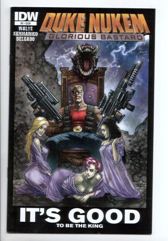 Duke Nukem Glorious Bastard #2 - It's Good to be King (IDW, 2011) - VF/NM