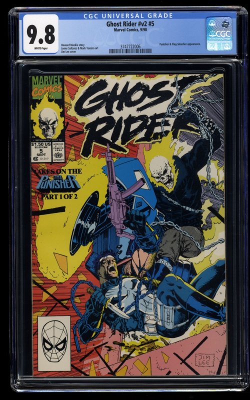 Ghost Rider (1990) #5 CGC NM/M 9.8 White Pages