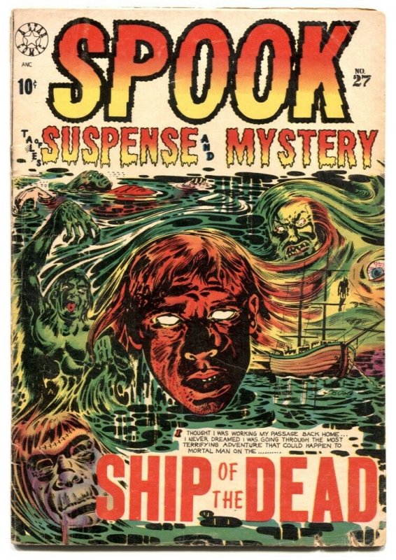 Spook Suspense & Mystery #27 1954-LB COLE- Ship of the Dead