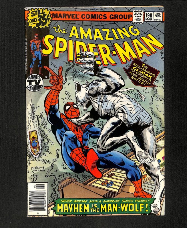 Amazing Spider-Man #190 Man-Wolf!