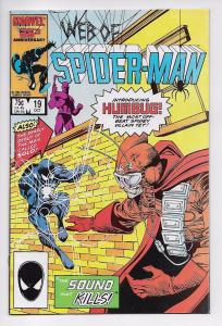 Web of Spider-Man #19 - 1st Appearance of Solo & Humbug (Marvel, 1986) - VF/NM