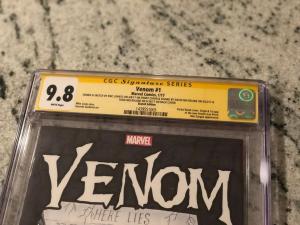 VENOM #1 CGC 9.8 SIGNED 3X Lovato McFarlane Michelinie ORIGINAL SKETCH COVER ART