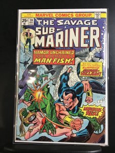 1974 Marvel Comics Savage Sub-Mariner #70 1st Appearance of Piranha Namor first