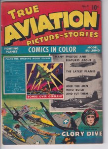 TRUE AVIATION PICTURE STORIES #5 (Oct 1943) FN 6.0, see description.