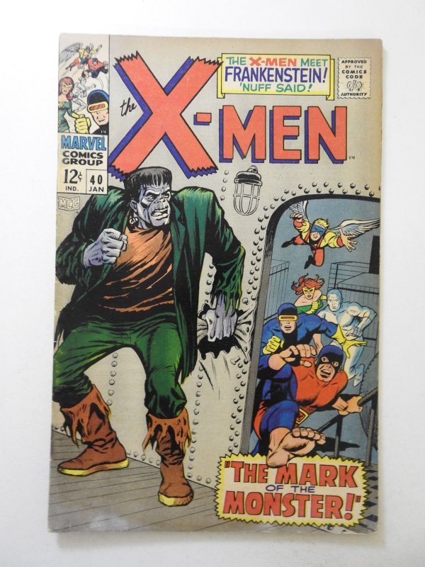 The X-Men #40 (1968) VG- Condition moisture damage, rust bottom staple