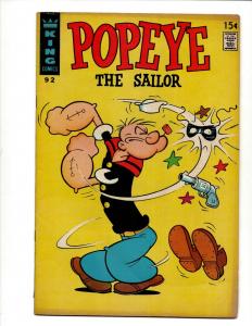 Popeye # 92 FN/VF King Silver Age Comic Book Olive Oil Cartoon Spinach J371