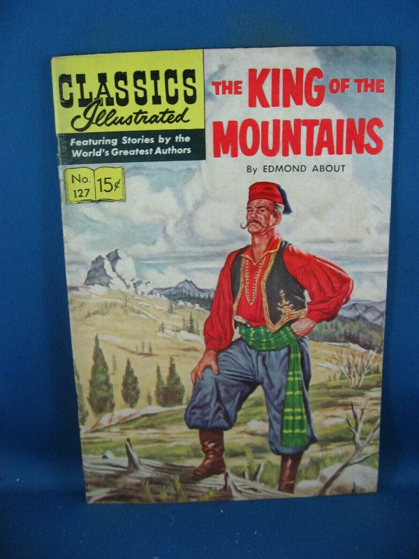 CLASSICS ILLUSTRATED 127 KING OF THE MOUNTAIN F+ HRN 128 FIRST PRINT 1955