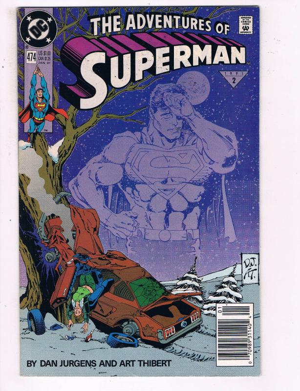 The Adventures Of Superman #474 VF DC Comics Comic Book Jurgen JLA Jan 1991 DE24