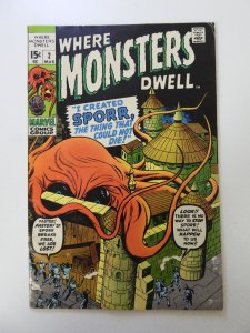 Where Monsters Dwell #2 (1970) VG condition