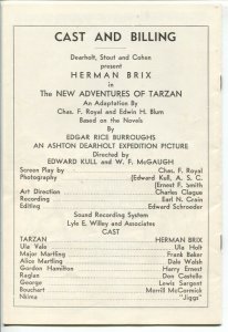 New Adventures of Tarzan and Master of Adventure 1970's-2 pamphlets-Life of E...