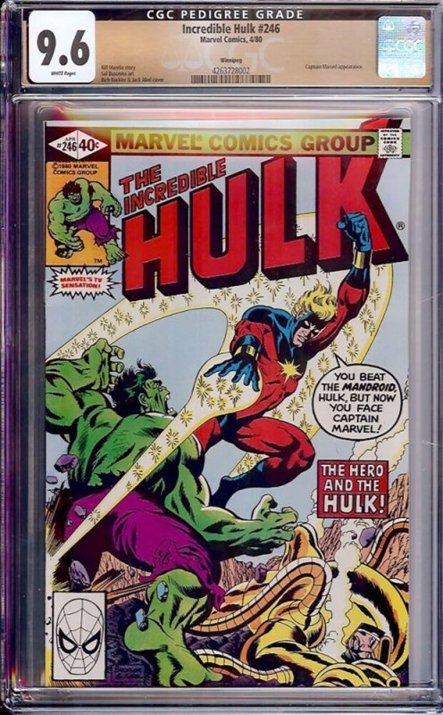 Incredible Hulk #246 (Marvel, 1980) CGC 9.6