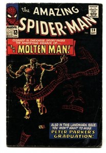 Amazing Spider-man #28 1965- 1st Molten Man- Marvel Silver Age-VG-