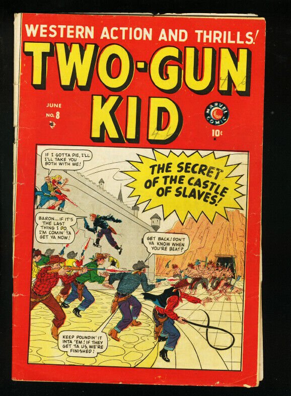 TWO-GUN KID #8-MARVEL TIMLEY 1949 BLAZE CARSON VG