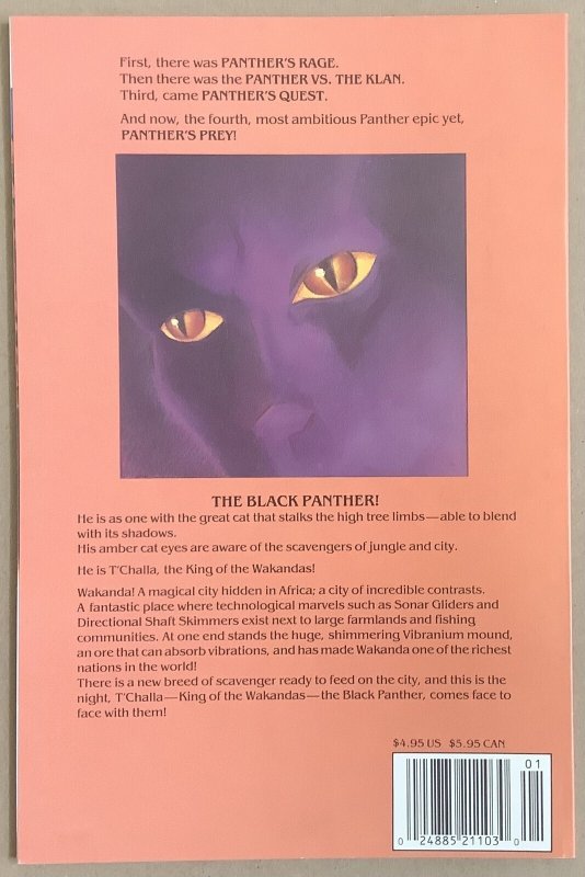 Black Panther: Panther's Prey #1 (1991, Marvel) NM/MT