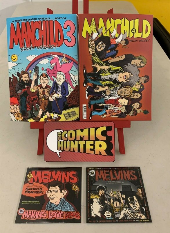 Manchild 3 & 4 + Melvins The Making Love Demos & Melvins Pick Your Battles CD 