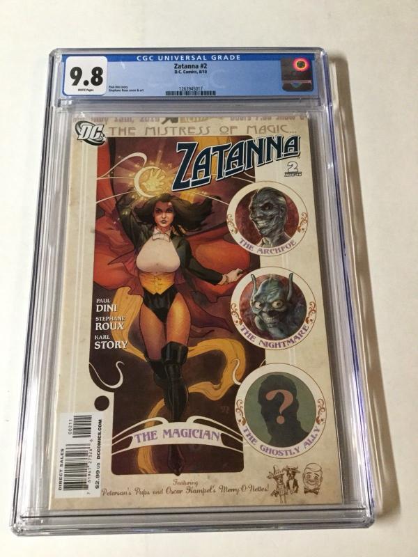 Zatanna 2 Cgc 9.8 White Pages Regular Cover