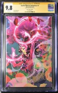 Scarlet Witch & Quicksilver (2024) # 1 (CGC 9.8 SS) Signed Rose Besch * Marvel