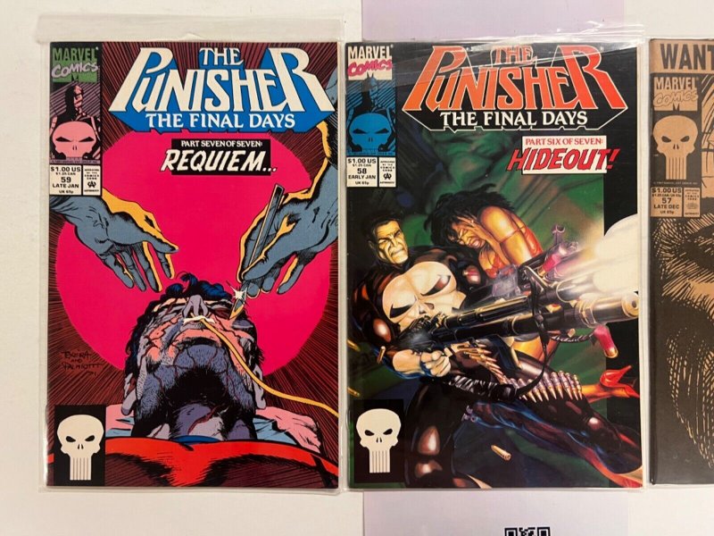 3 The Punisher Marvel Comic Books # 57 58 59 Thor Spiderman Defenders 83 SM6