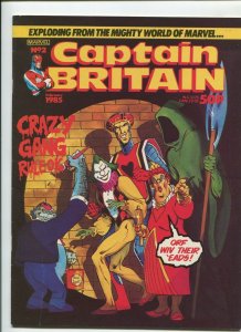 CAPTAIN BRITAIN #2 (7.5) LAW & DISORDER!! 1985