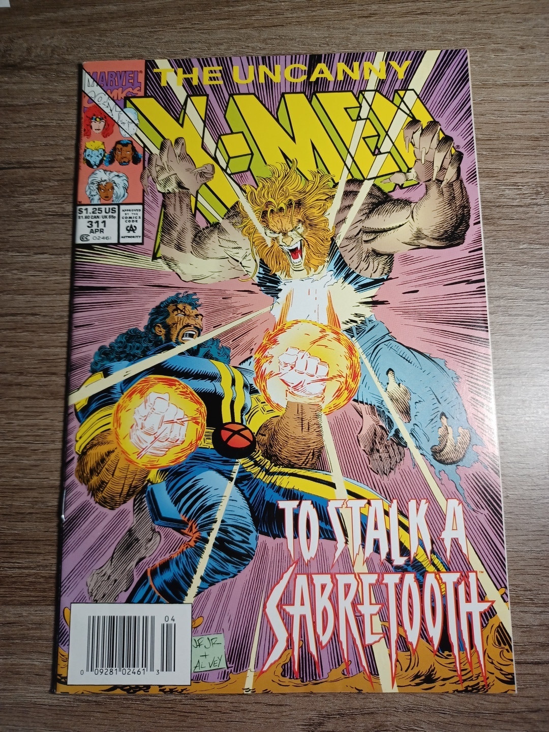 The Uncanny X-Men #311, NM Cyclops vs Sabretooth, Marvel Comics, 1994