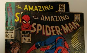 Amazing Spiderman #46 & #51 vol 1! 1st Shocker & 2nd Kingpin appearances!!