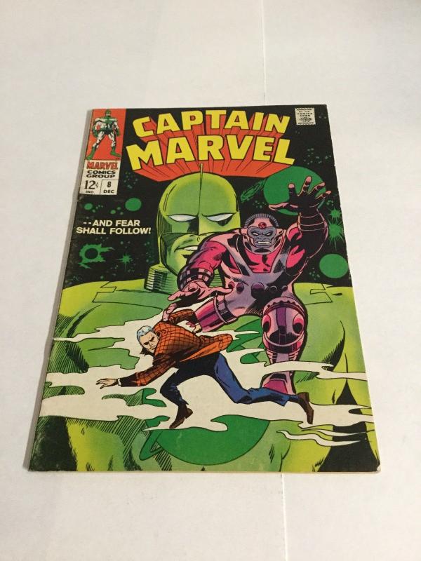 Captain Marvel 8 Vg/Fn Very Good/Fine 5.0 Marvel Comics Silver Age