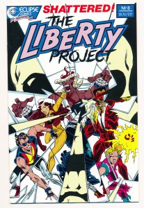 Liberty Project (1987) Eclipse #8 VF, Last issue of the series