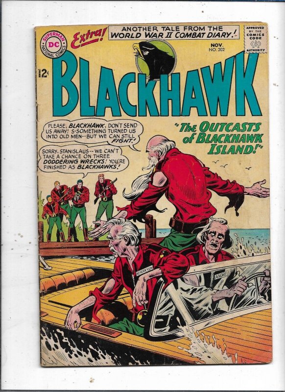 BLACKHAWK #202 COMIC BOOK ~ DC 1962  