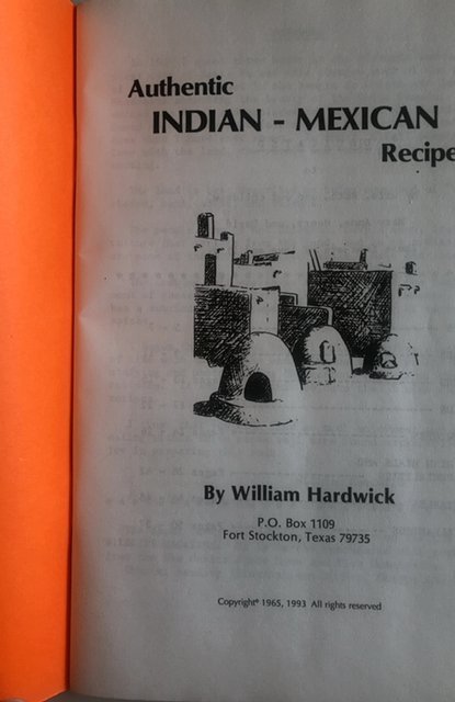 Authentic Indian – Mexican recipes 1993 Paperback