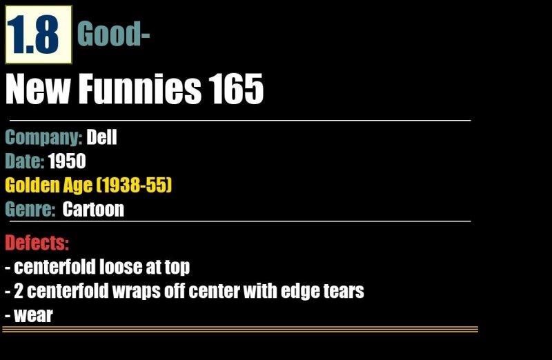 New Funnies 165 (1950) GD- Golden Age Dell comic