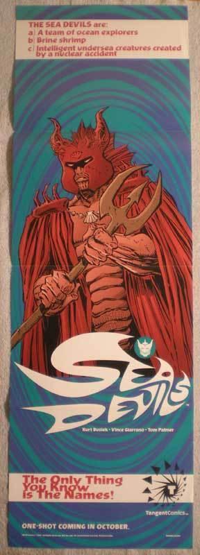 TANGENT SEA DEVILS Promo poster, 11x34, 1997, Unused, more Promos in store