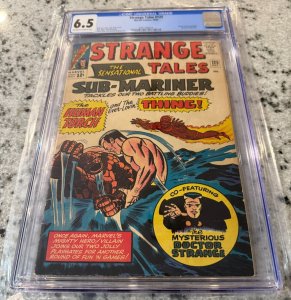 Strang Tales # 125 CGC Graded 6.5 Marvel Comic Book Thing Dr. Strange Namor JH33