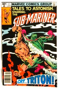 Tales to Astonish the SUB-MARINER #2 Newsstand Edition Cry Triton (Marvel 1979)