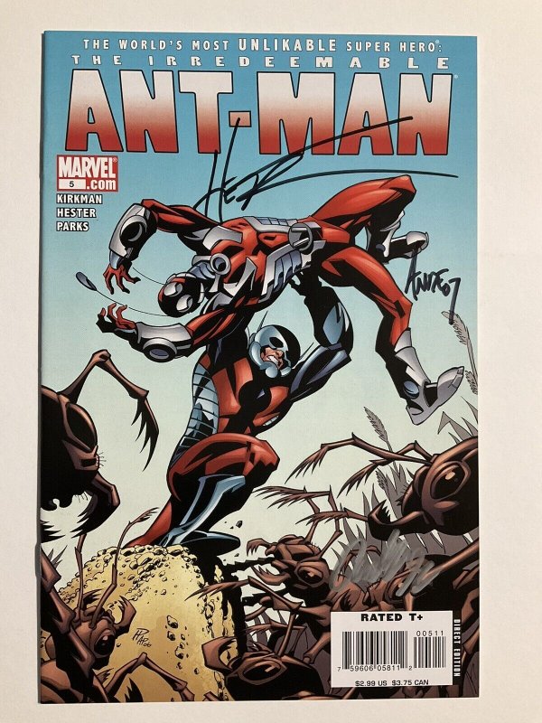 THE IRREDEEMABLE ANT-MAN 5 SIGNED PARKS HESTER NM NEAR MINT MARVEL