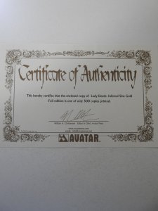 Brian Pulido's Lady Death: Infernal Sins Gold Foil (2006) VF+ Condition!...