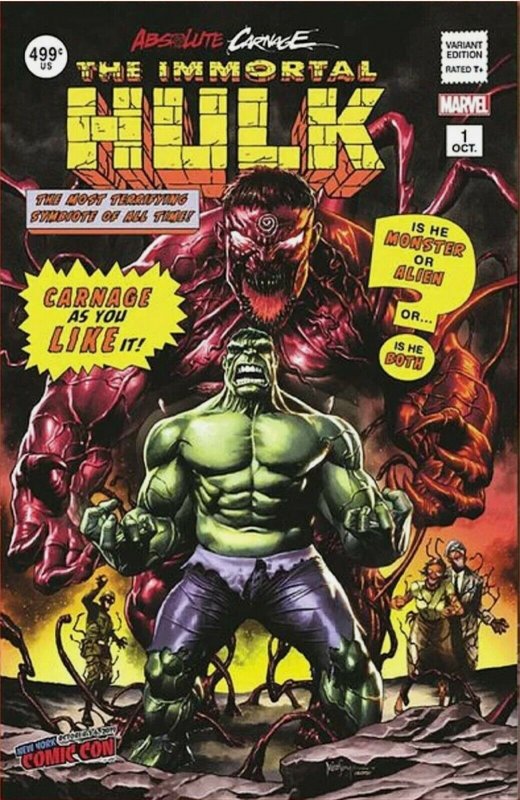 ?? Absolute Carnage Immortal Hulk #1 Mico Suayan TRADE * NYCC * crain skan