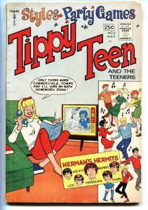 Tippy Teen #3 1966-Tower-HERMAN'S HERMITS-teen thrills-spicy art