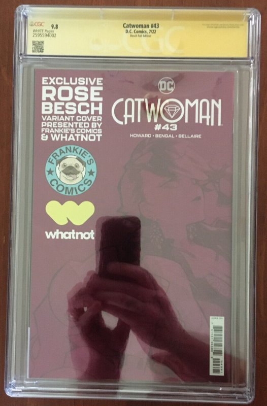 1ST RED CLAW Virgin foil Catwoman #43 Besch MegaCon Frankies variant CGC 9.8 NM+