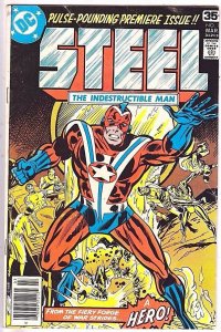 STEEL THE INDESTRUCTIBLE MAN#1 FN 1978 DC BRONZE AGE COMICS 