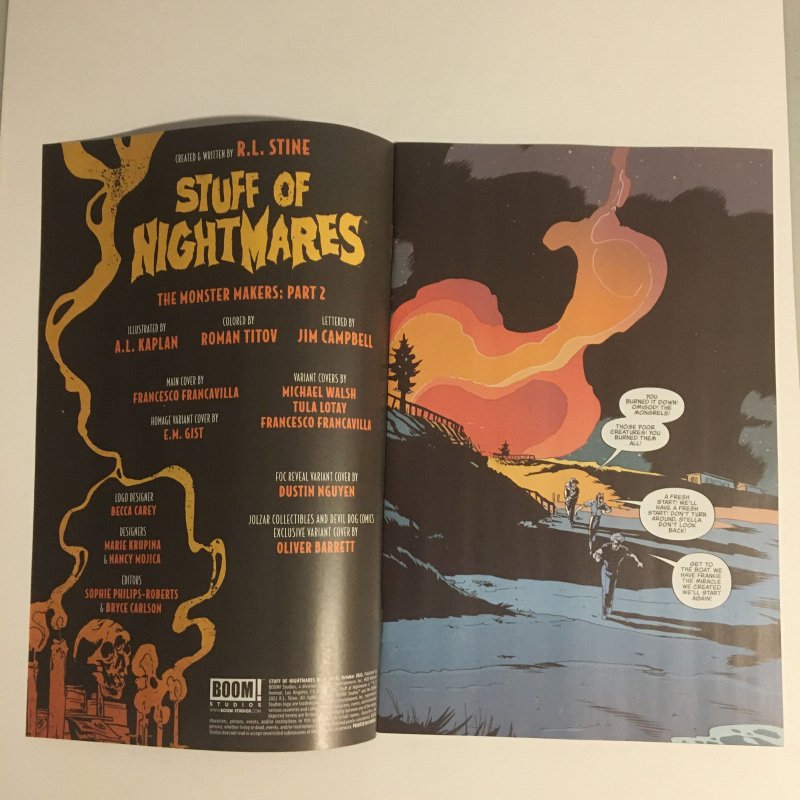 R.L. Stine Stuff of Nightmares #2 Gist 1:10 Variant Cover BOOM! Studios Horror