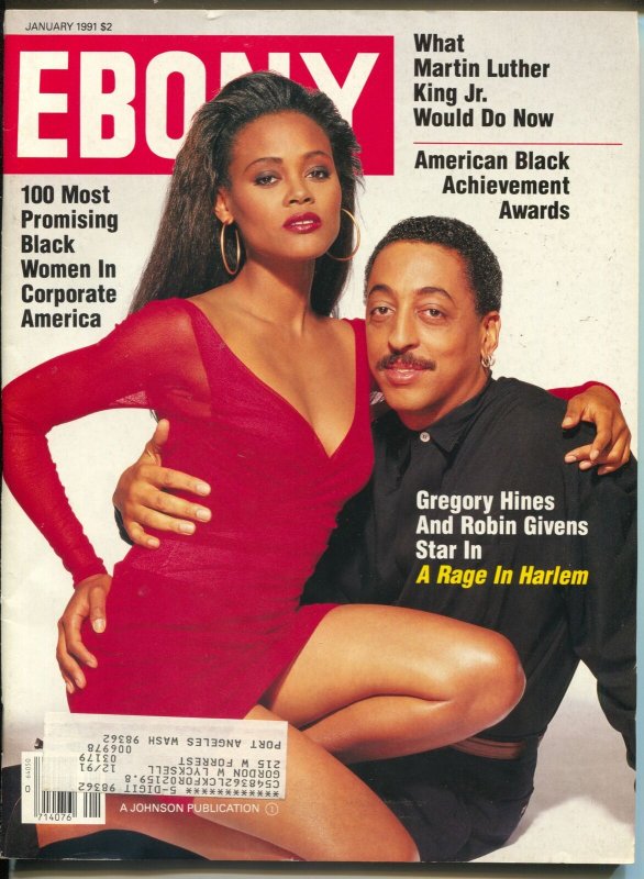 Ebony 1/1991-Robin Givens-Gregory Hines-Martin Luther King Jr-FN